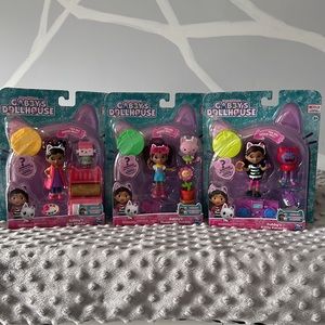 3 Gabby’s Dollhouse playsets Gabby’s Art Flower-rific Garden & Kitty Karaoke